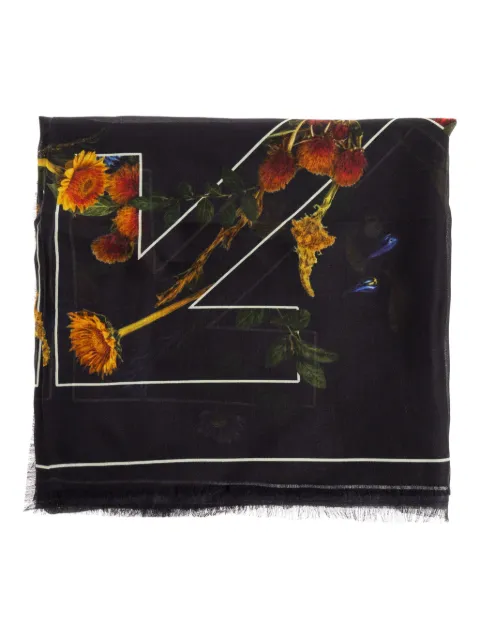Off-White floral-print scarf