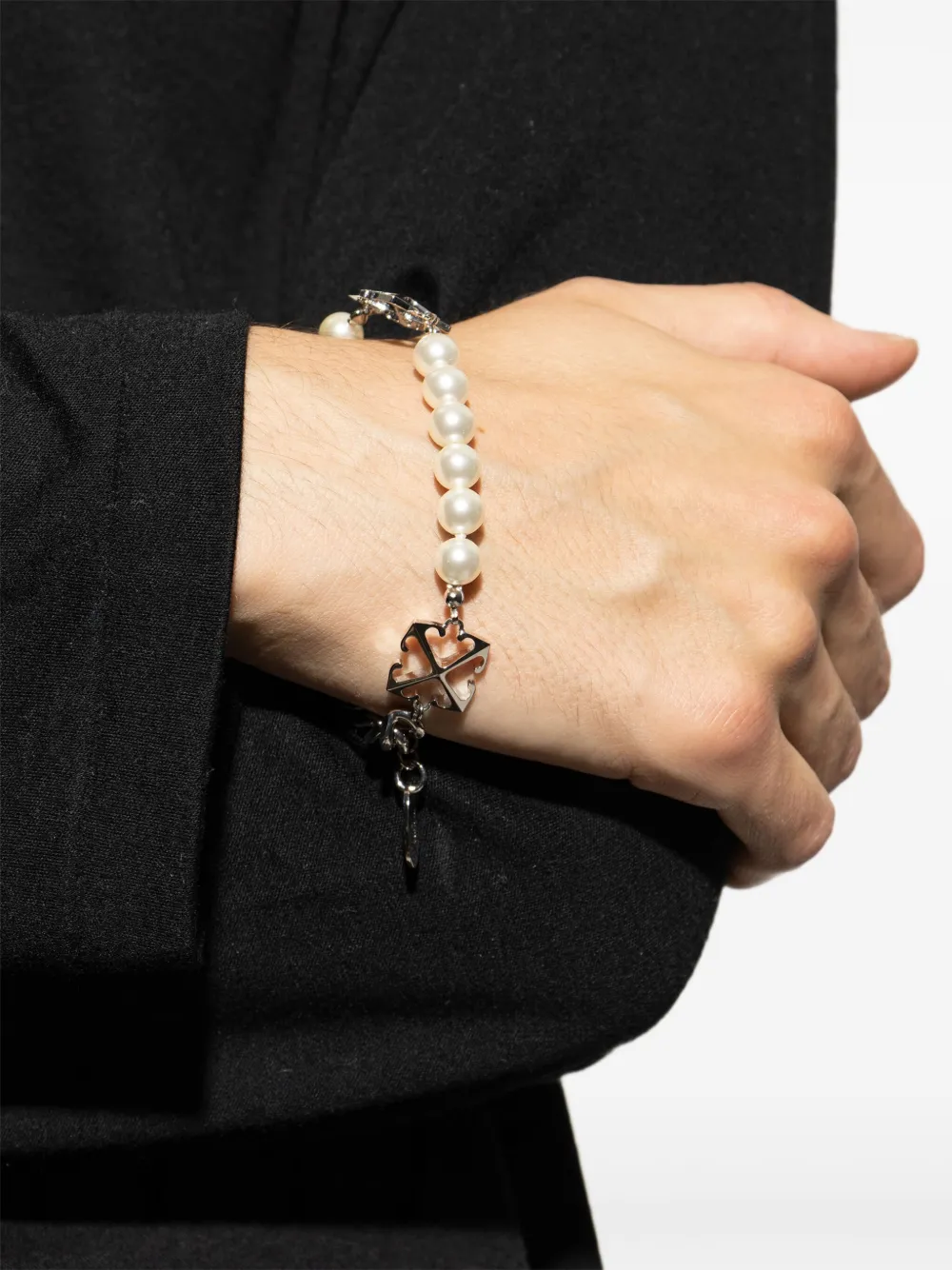 Off-White pearl cross bracelet | Image 2