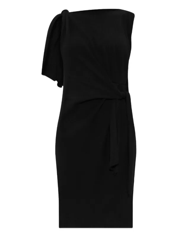 Moschino Sleeveless Knitted Mini Dress in Black