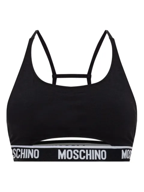 Moschino Z-logo cut-out crop top