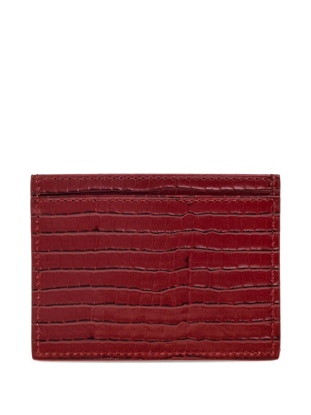 Vivienne Westwood metallic-orb leather cardholder - Rood