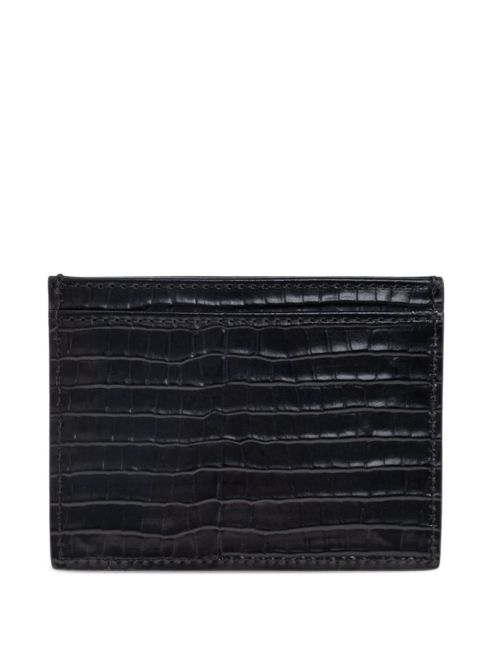 Vivienne Westwood metallic-orb leather cardholder - Zwart