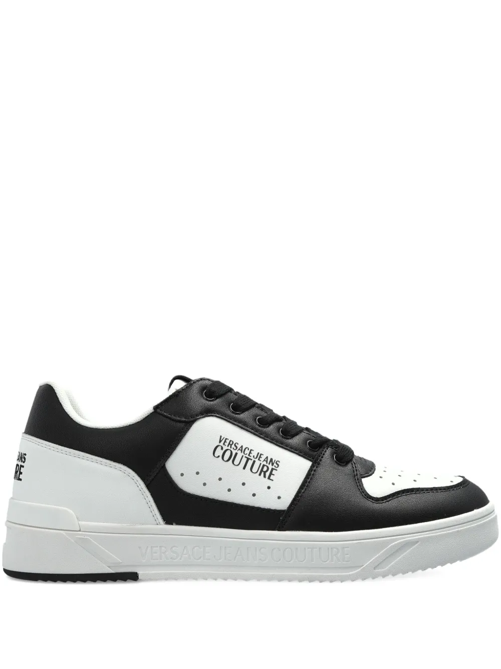 Versace Jeans Couture Logo-print Sneakers In White