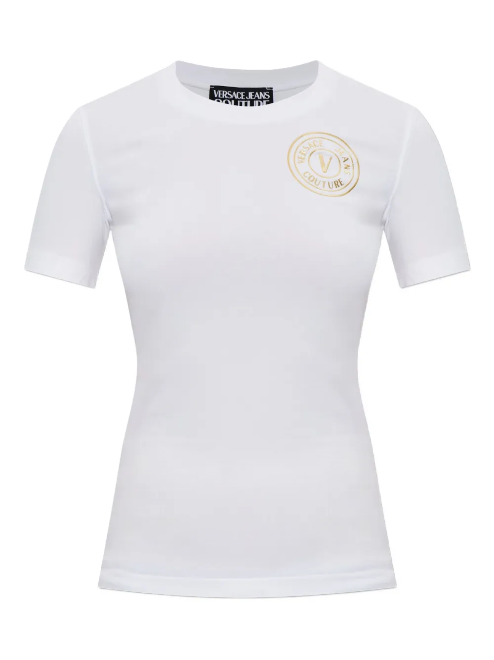 Versace Jeans Couture logo-embellished short-sleeved T-shirt | White | Image 1