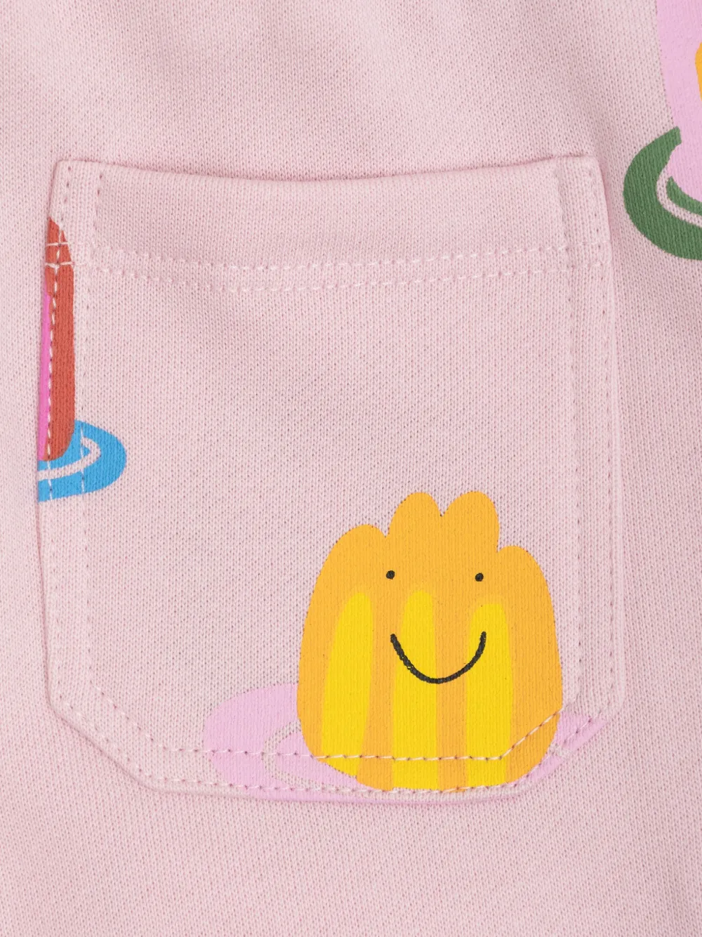 Stella McCartney Kids Trainingsbroek met jelly-print en trekkoord Roze