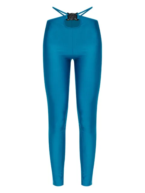 Versace Jeans Couture cut-out buckle leggings