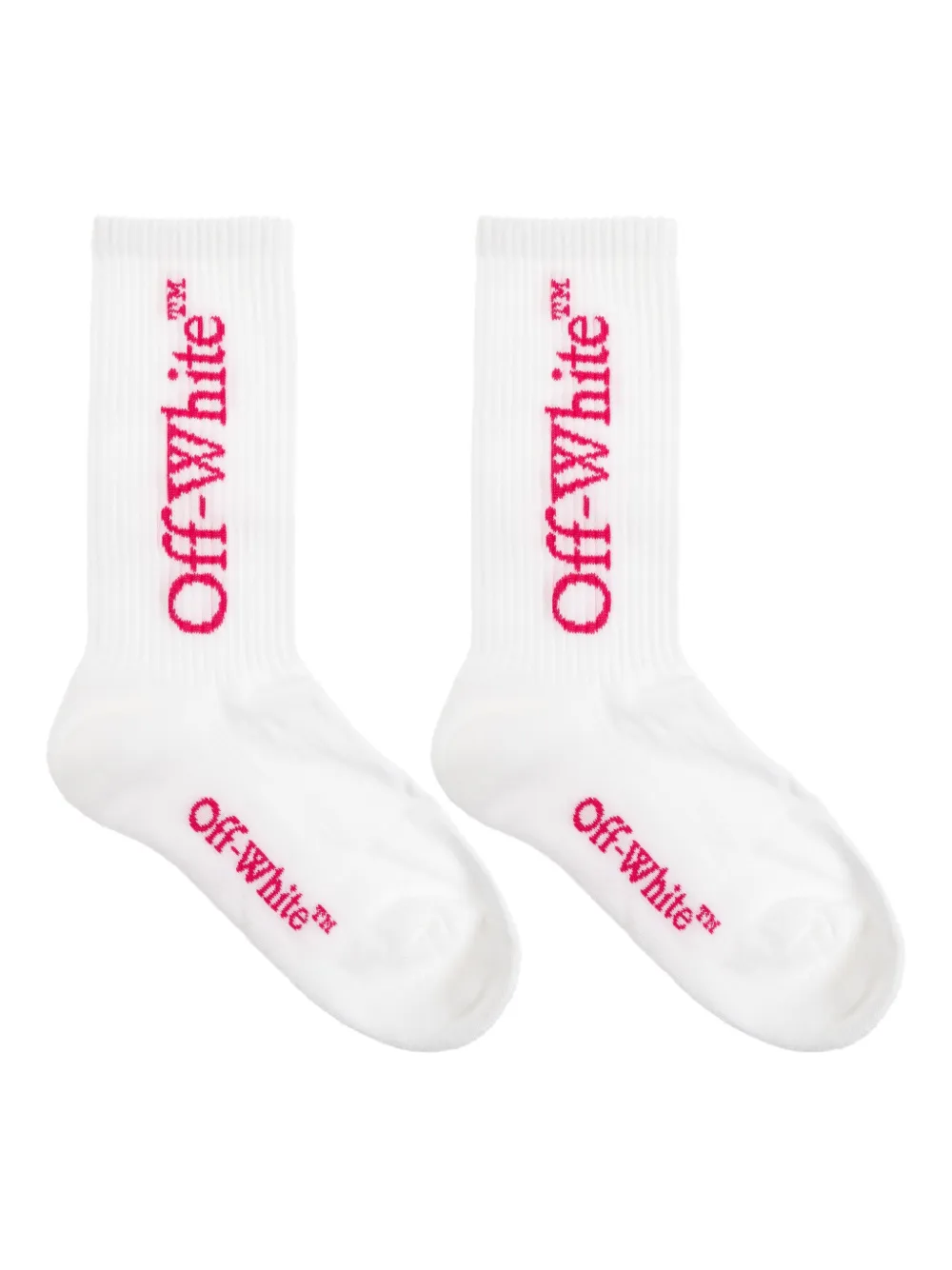 Off-white Logo-embellishment Socks In White