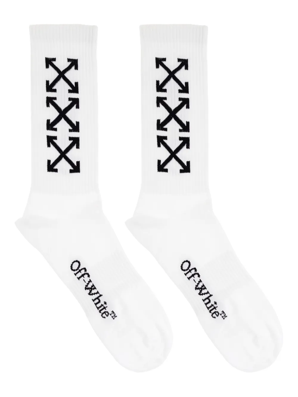 Off-White arrow-print socks | White | Image 1