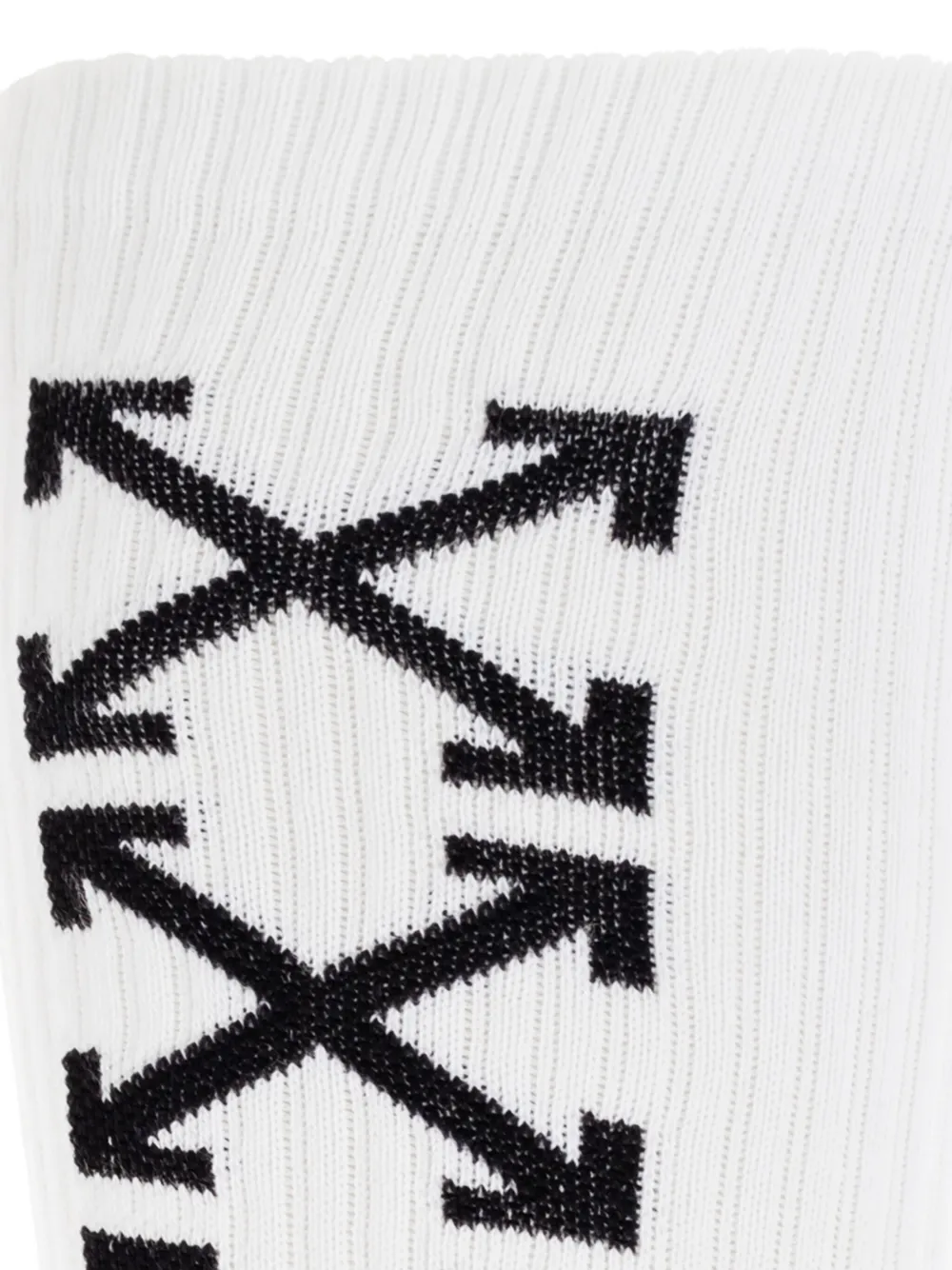 Off-white Arrow-print Socks In White
