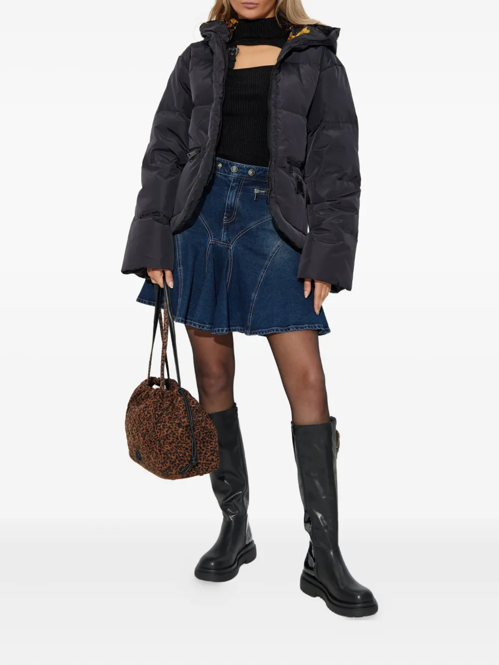 Versace Jeans Couture buckle-detail ribbed sweater | Knitted Sweaters | Image 2