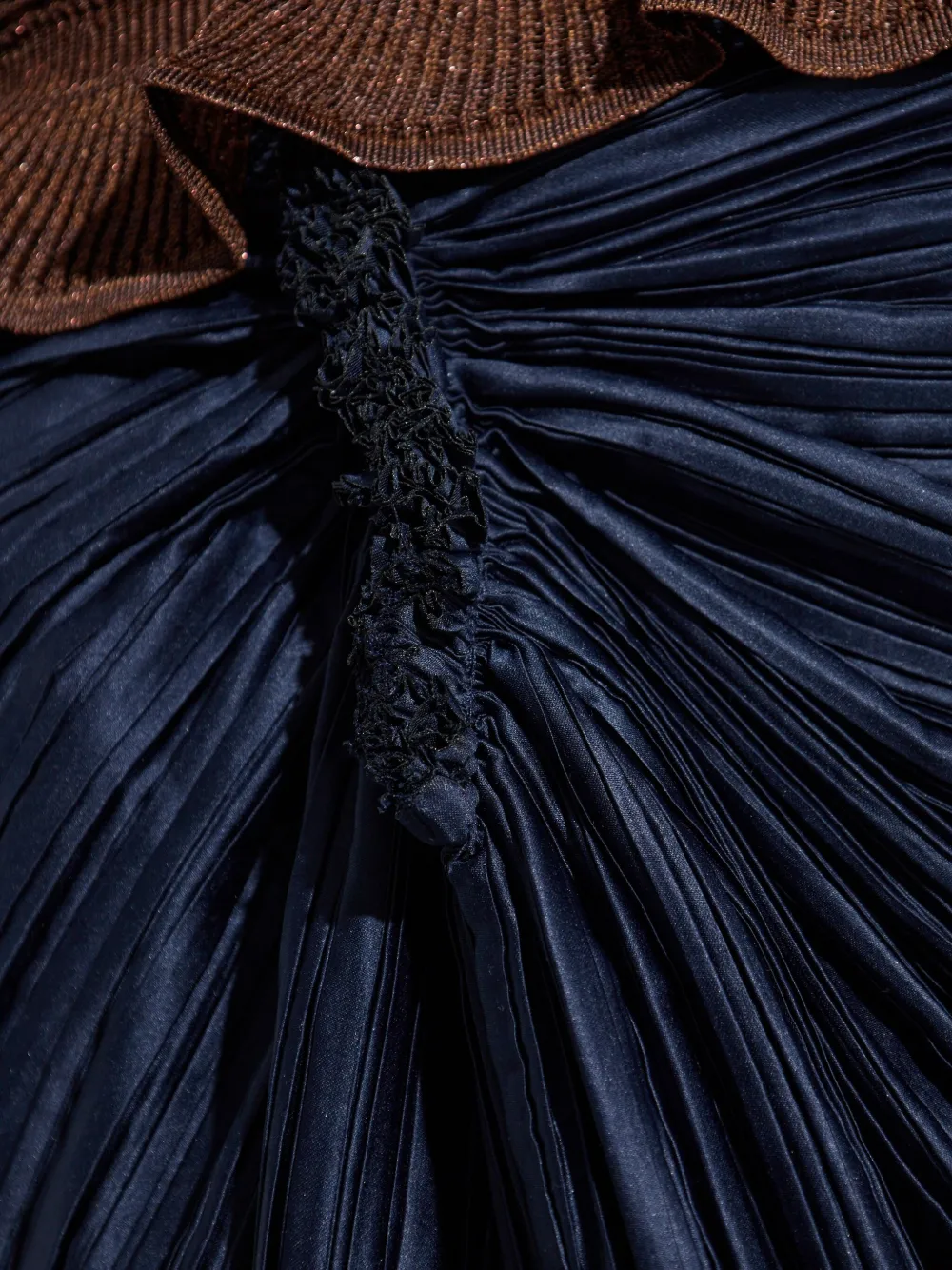 Cult Gaia Gedrapeerde midi-rok met plooien Blauw