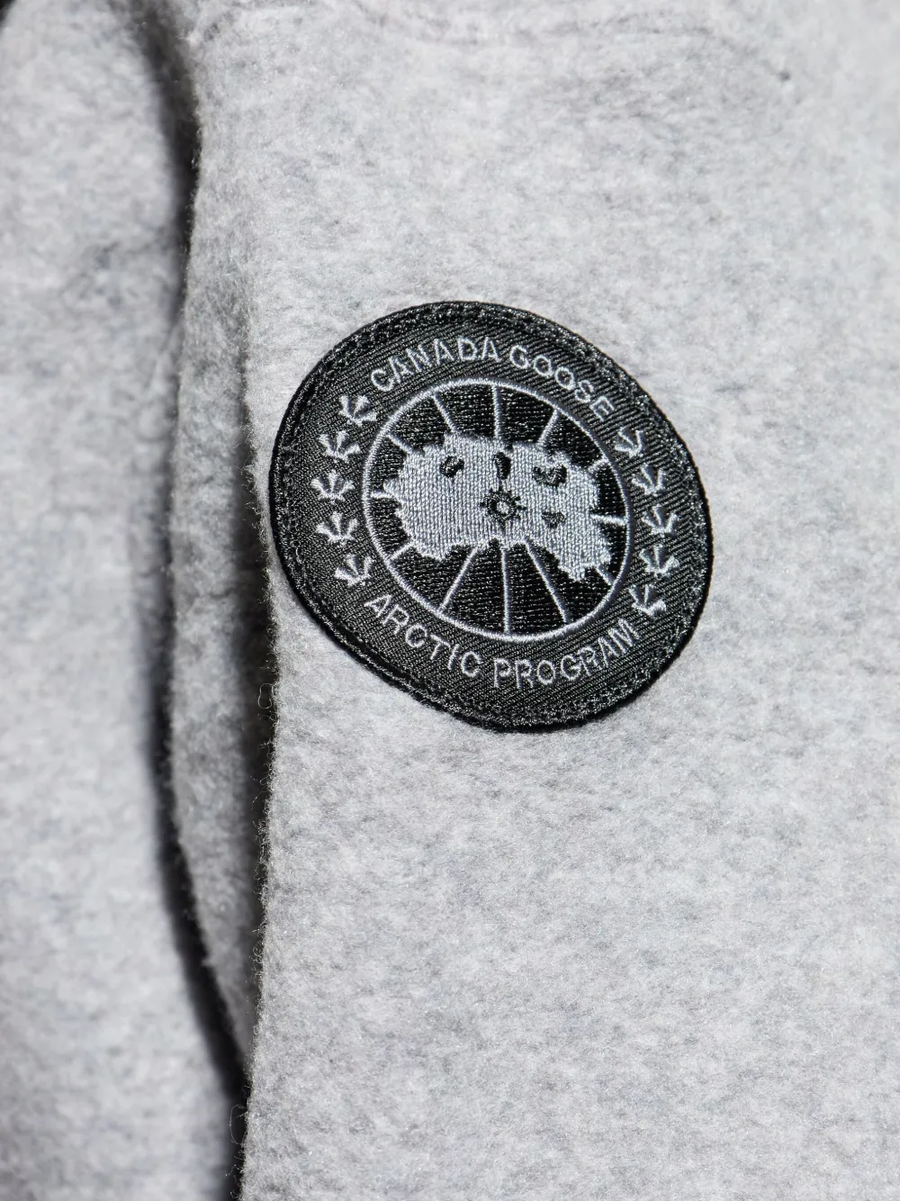 Canada Goose Hooded Wool Jacket In Gray