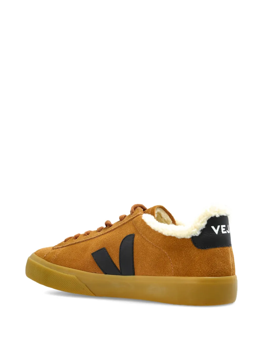 VEJA suede leather V-logo sneakers Brown