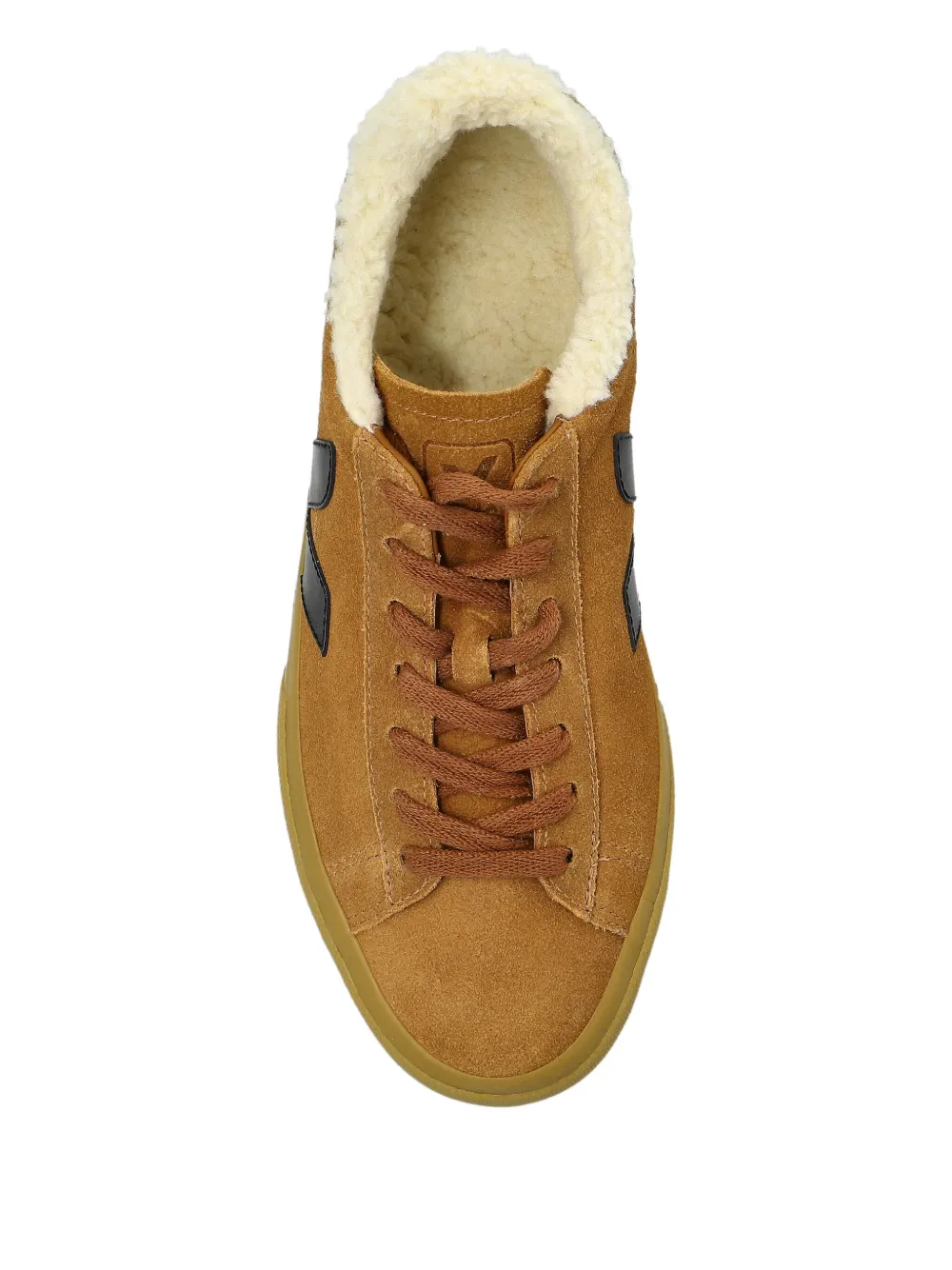 VEJA suede leather V-logo sneakers Brown