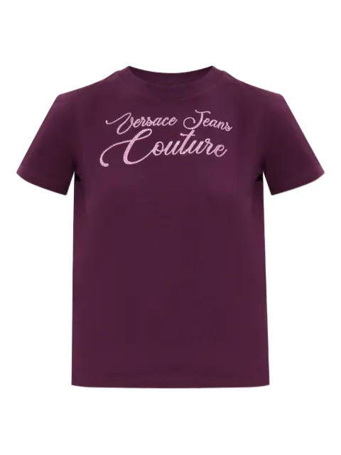 Versace Jeans Couture crystal-embellished T-shirt