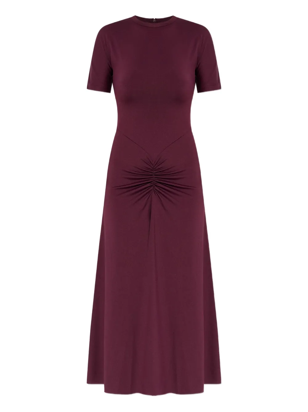 Victoria Beckham short-sleeve gathered midi dress | Red | Image 1