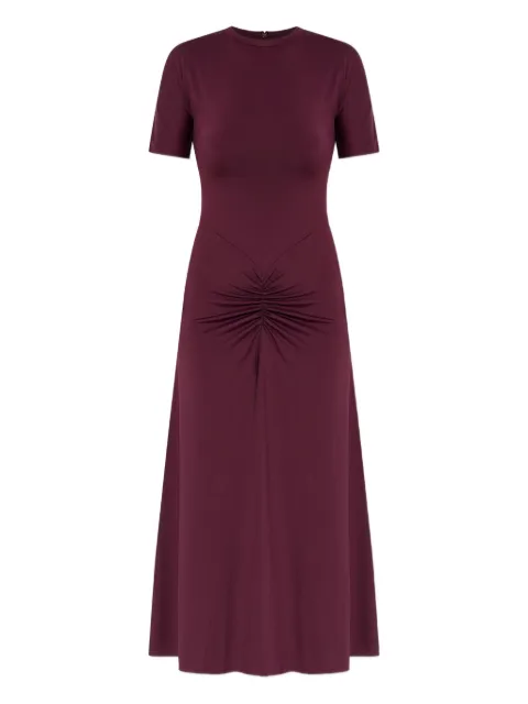 Victoria Beckham short-sleeve gathered midi dress