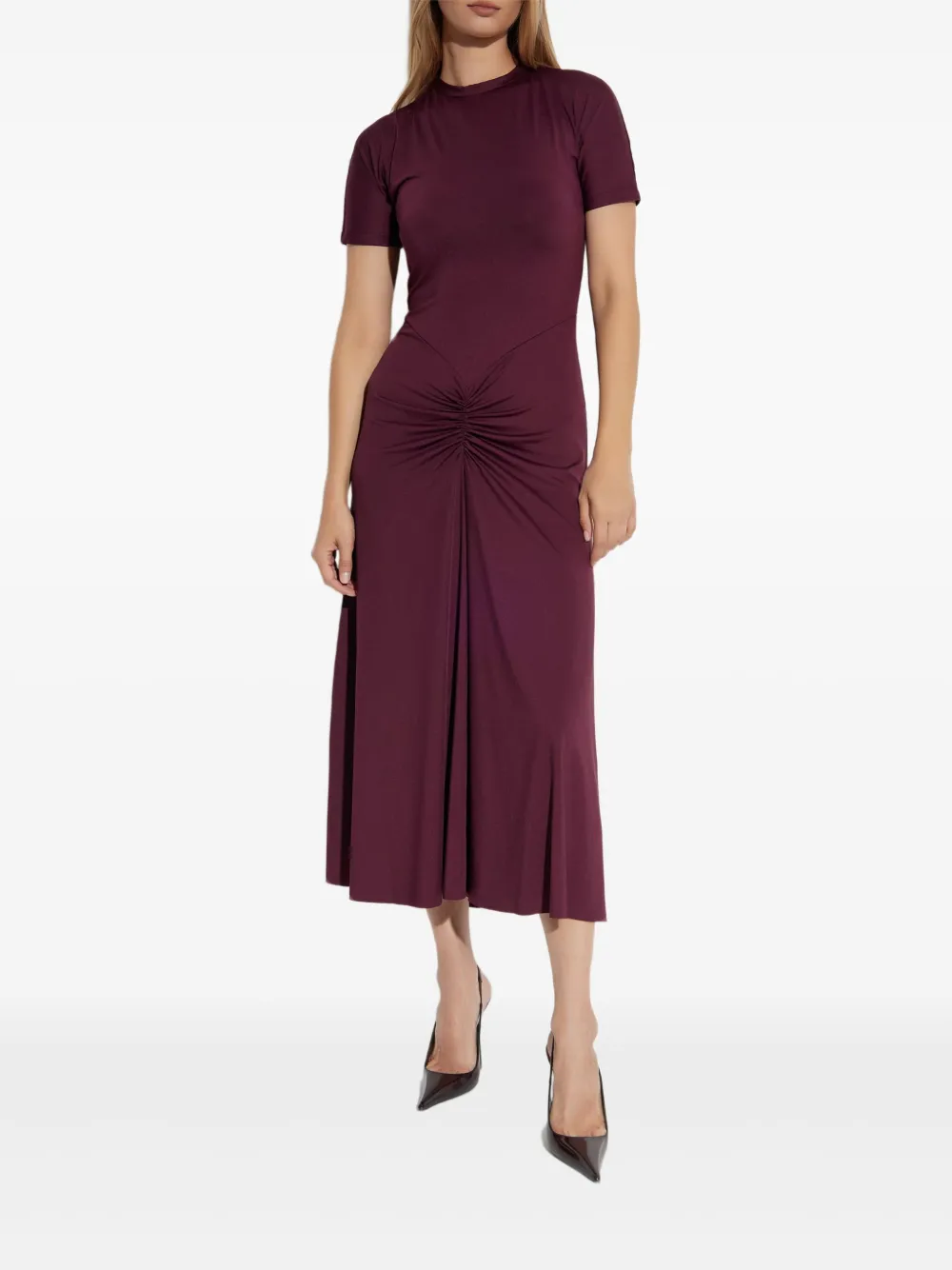 Victoria Beckham short-sleeve gathered midi dress | Day Dresses | Image 2
