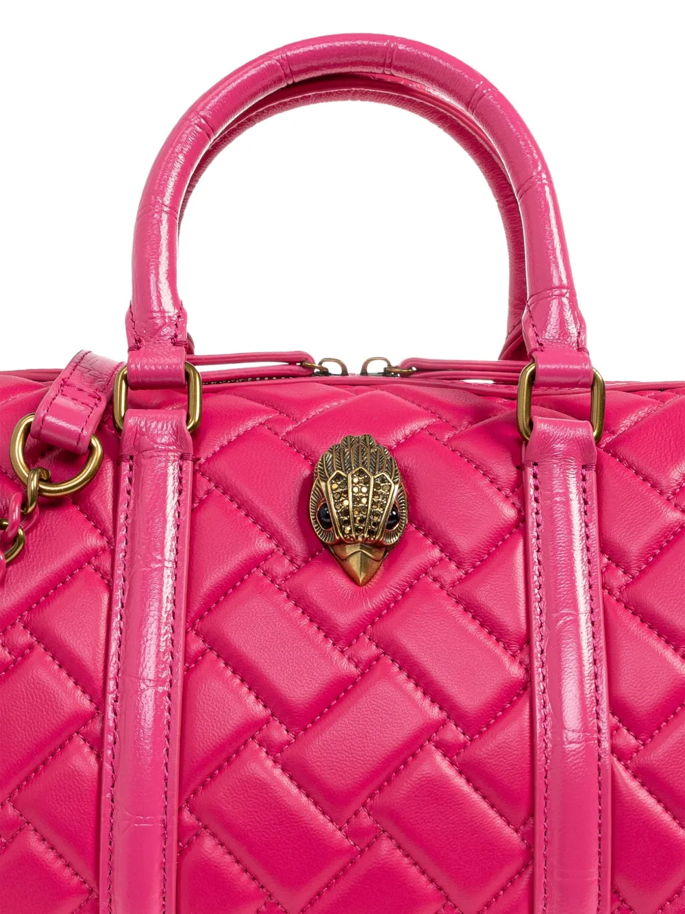 Kurt Geiger Boston Quilted-design Tote Bag In Pink