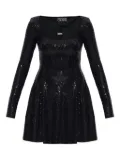 Versace Jeans Couture sequin-embellished mini dress - Black