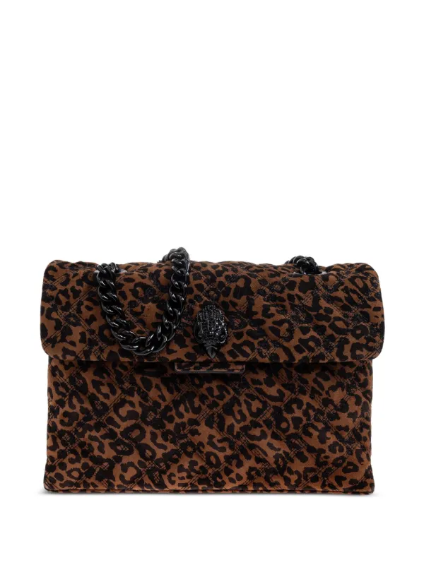 Kurt Geiger London Kensington leopard-print Quilted Shoulder Bag Brown  FARFETCH IN