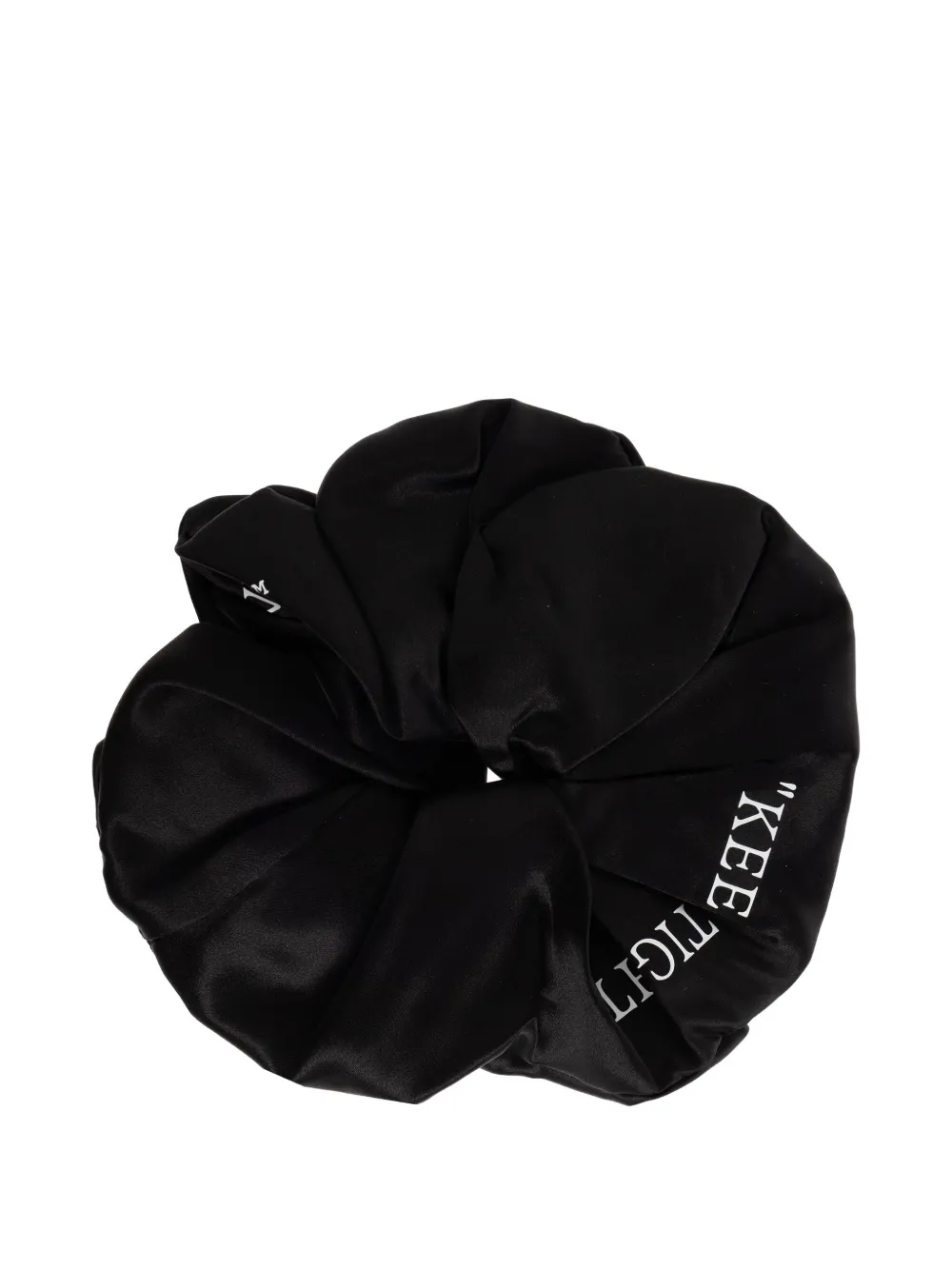 Off-White Keep Tight silk scrunchie | Black | Image 1