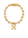 Off-White Arrows-charm ball-chain bracelet - Gold