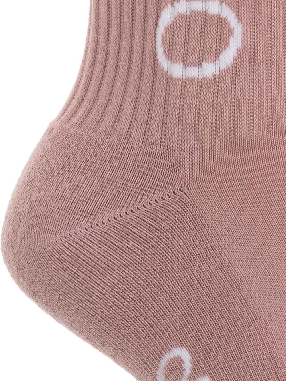 Off-white Logo-embellishment Socks In Pink