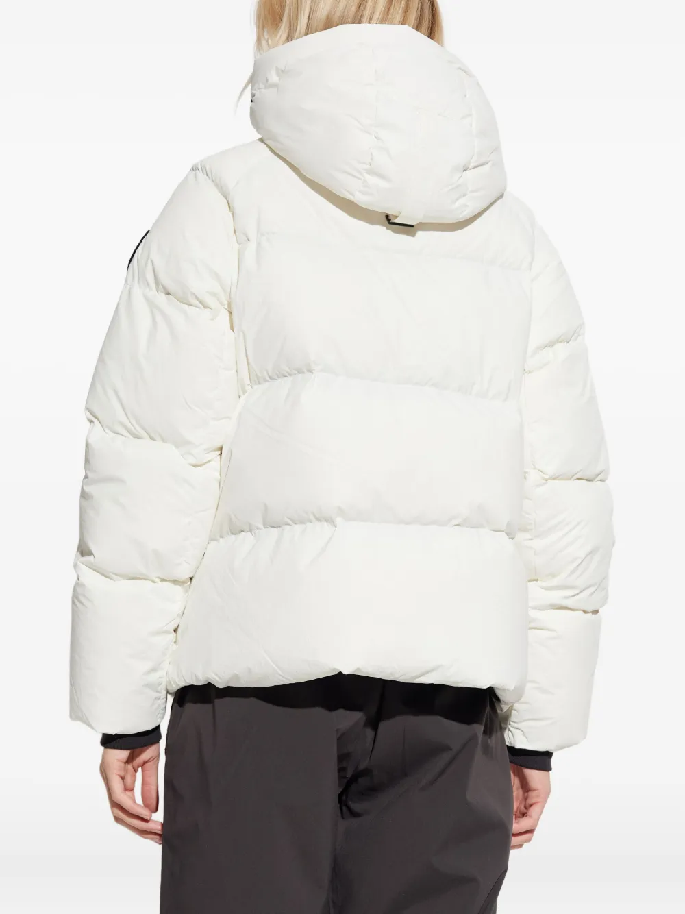 Canada Goose Hooded Puffer Jacket In Neutral