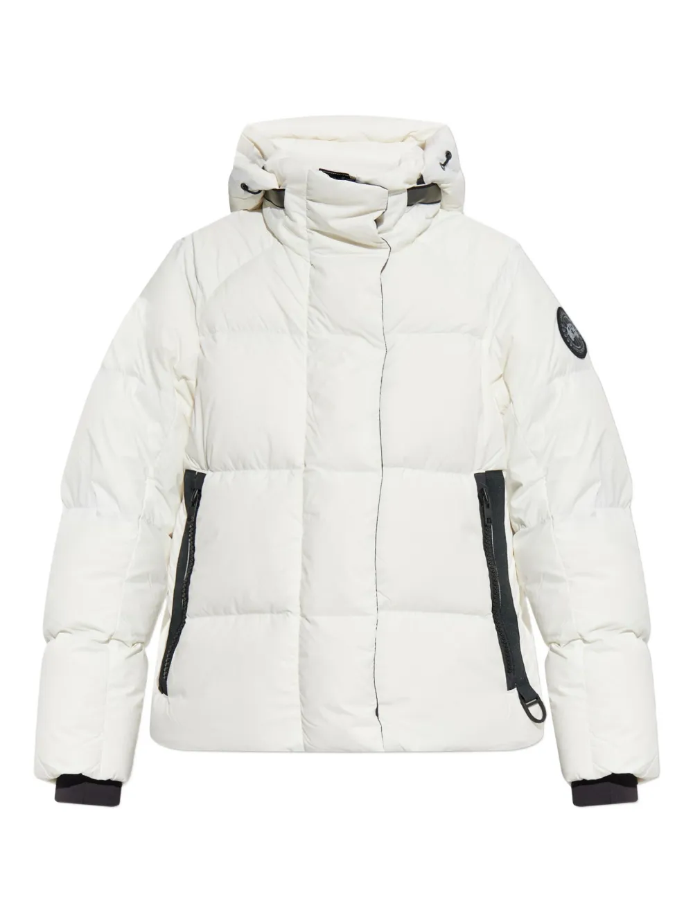 Canada Goose Hooded Puffer Jacket In Neutral