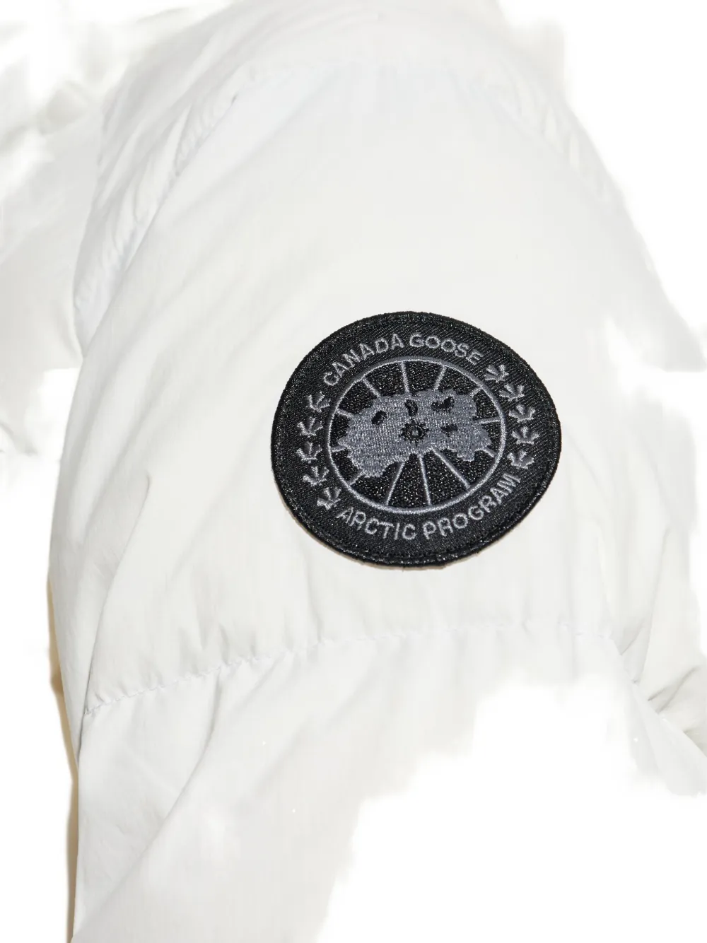 Canada Goose Hooded Puffer Jacket In Neutral