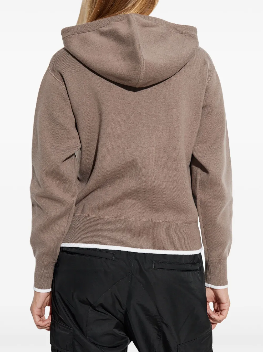 Kenzo Hoodie met logo en rits Beige