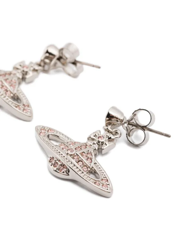Vivienne Westwood Mini Bas Relief Drop Earrings | Silver