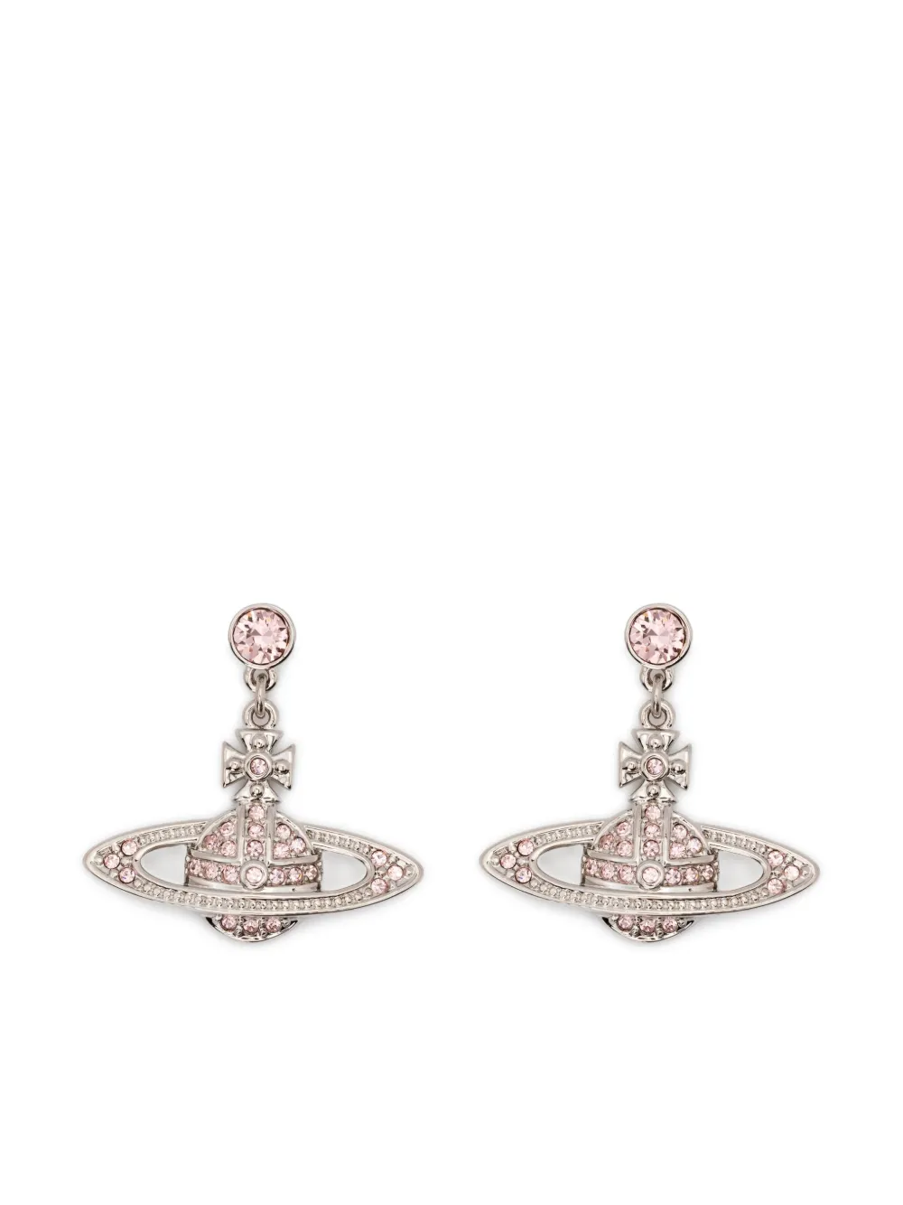 Vivienne Westwood Mini Bas Relief Drop Earrings | Silver