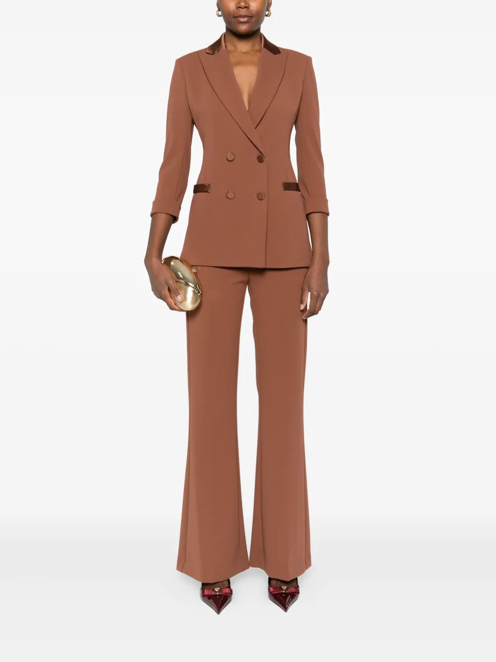IMPERIAL pocket-detail flared trousers - Bruin