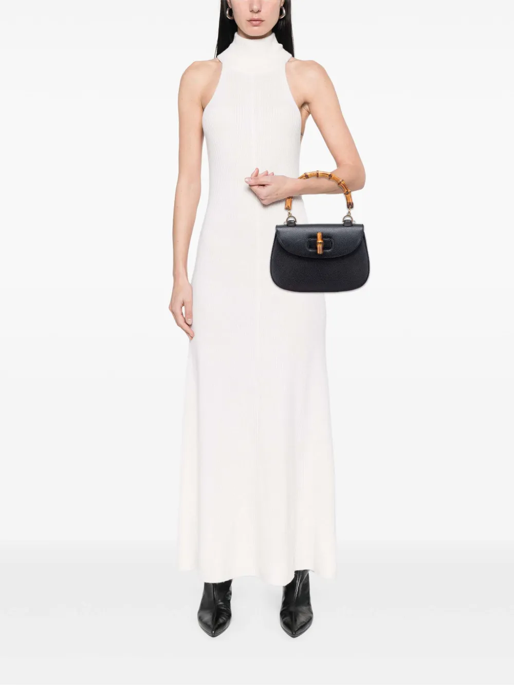 Gucci Pre-Owned 20th Century Calfskin Bamboo Night satchel | Pre-Owned | Image 2