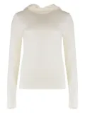 P.A.R.O.S.H. Linfa knitted hoodie - White