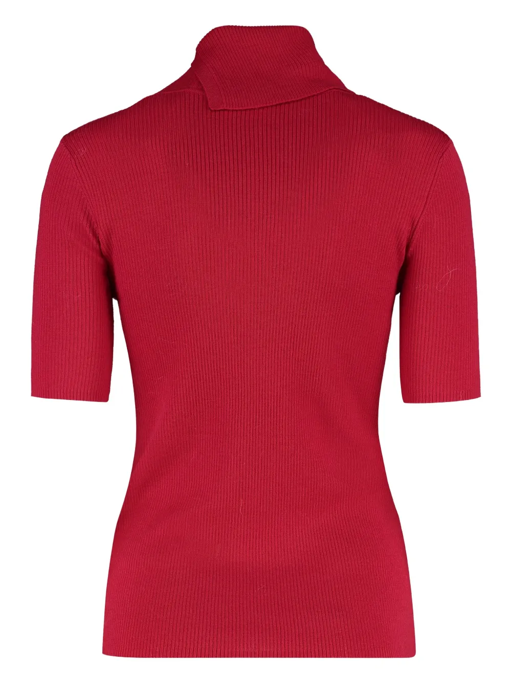 P.A.R.O.S.H. ribbed wool turtleneck sweater Rood