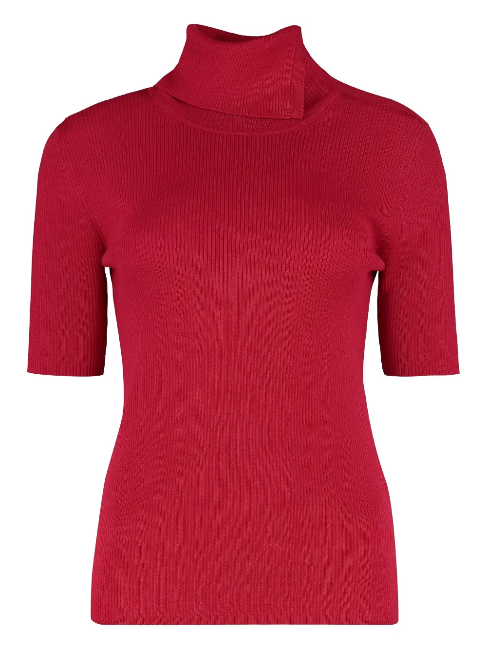 P.A.R.O.S.H. ribbed wool turtleneck sweater Rood