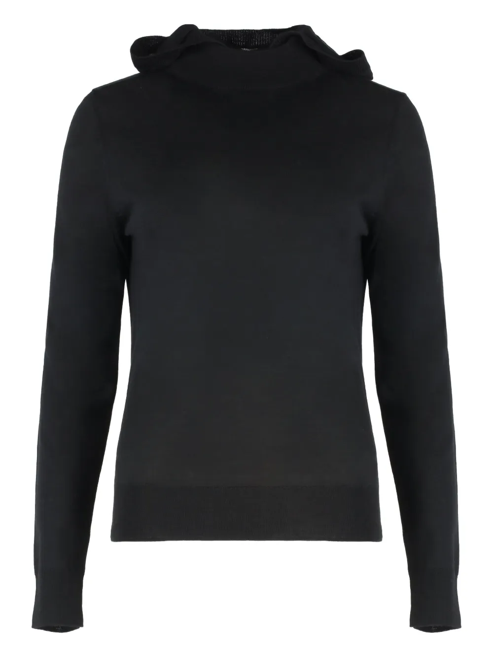P.a.r.o.s.h Parosh Linfa Knitted Hoodie In Black