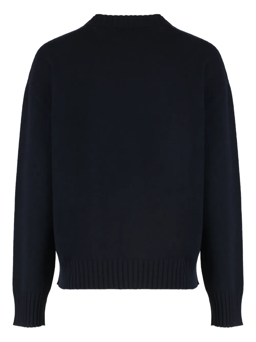 Fabiana Filippi ribbed-knit crew-neck sweater Zwart