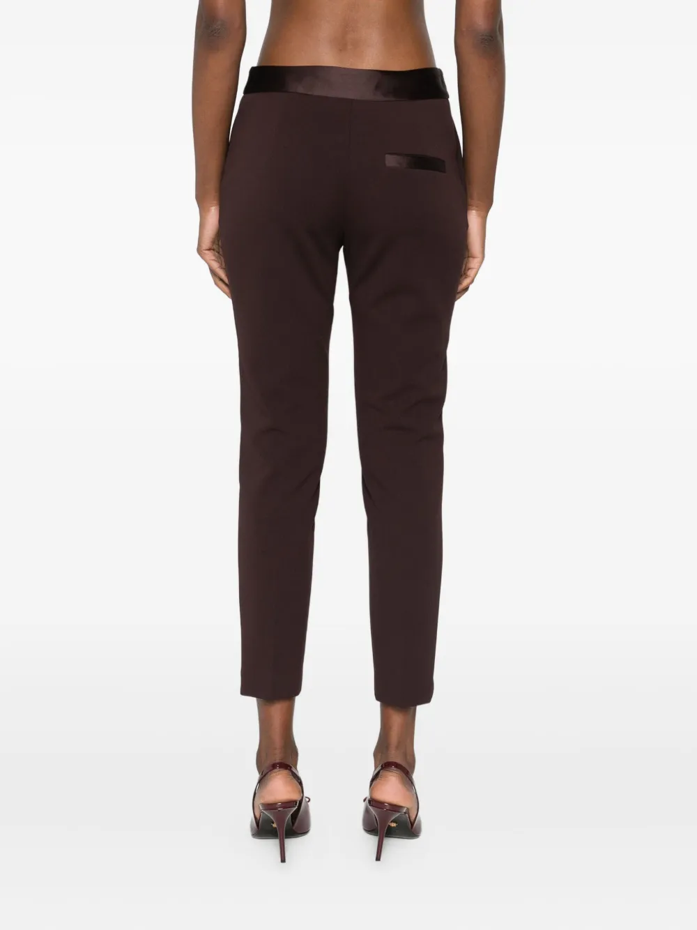 IMPERIAL Broek met knoopsluiting Bruin