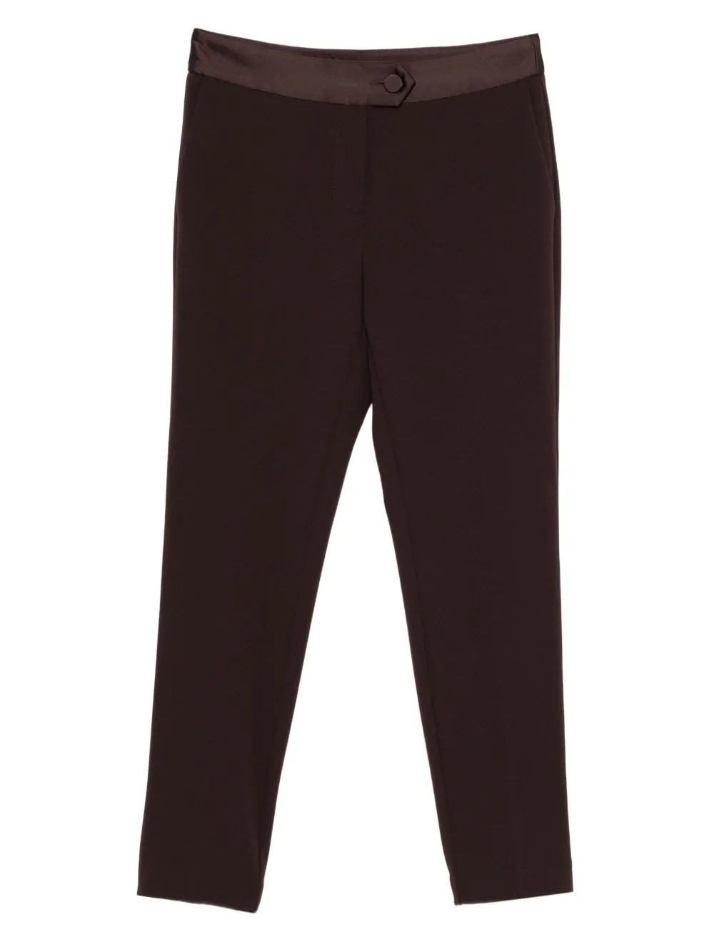 IMPERIAL button-fastening cotton trousers | Brown | Image 1