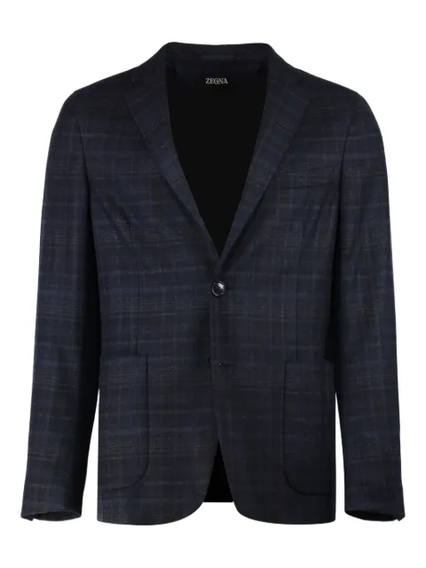 Zegna single-breasted notched-lapel blazer