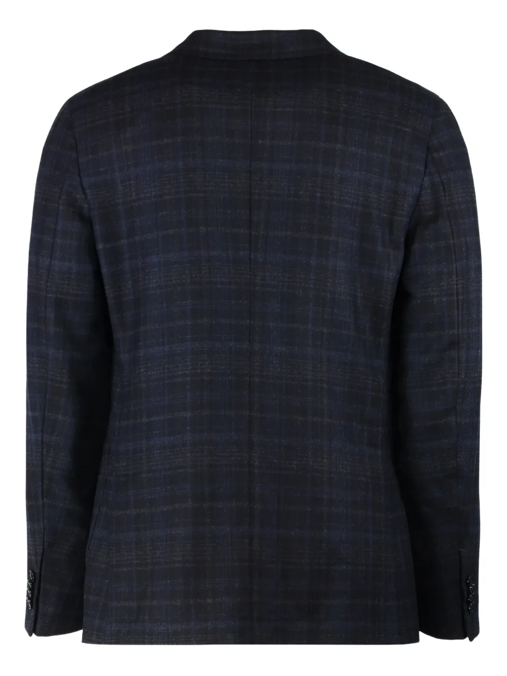 Zegna single-breasted notched-lapel blazer Blauw