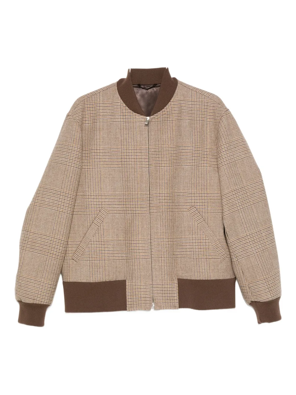 Lardini virgin-wool bomber jacket | Brown | Image 1