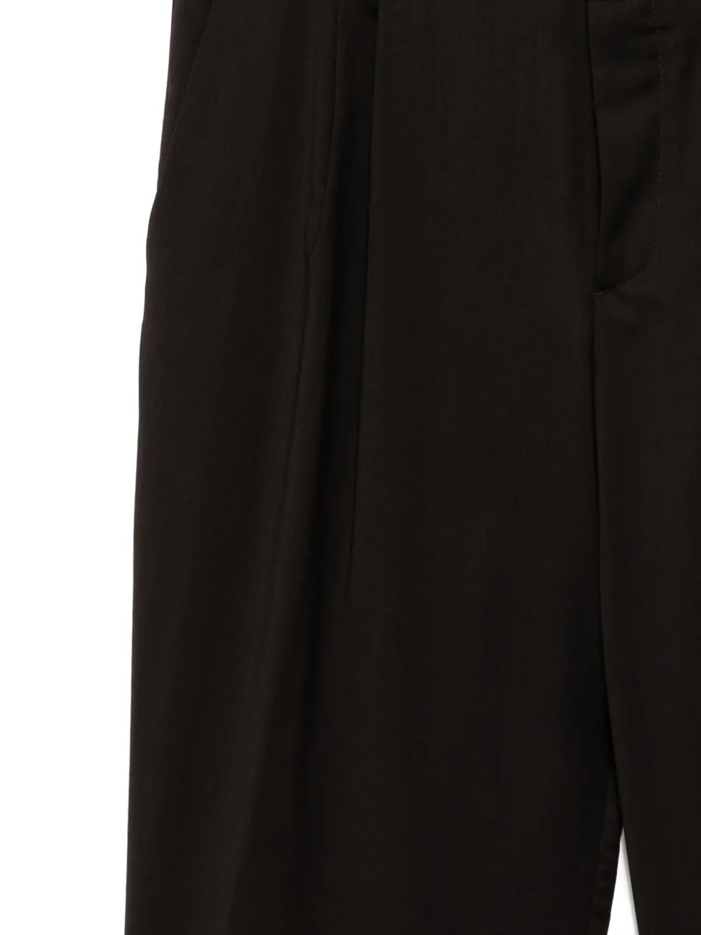Canali Wool Trousers In Brown