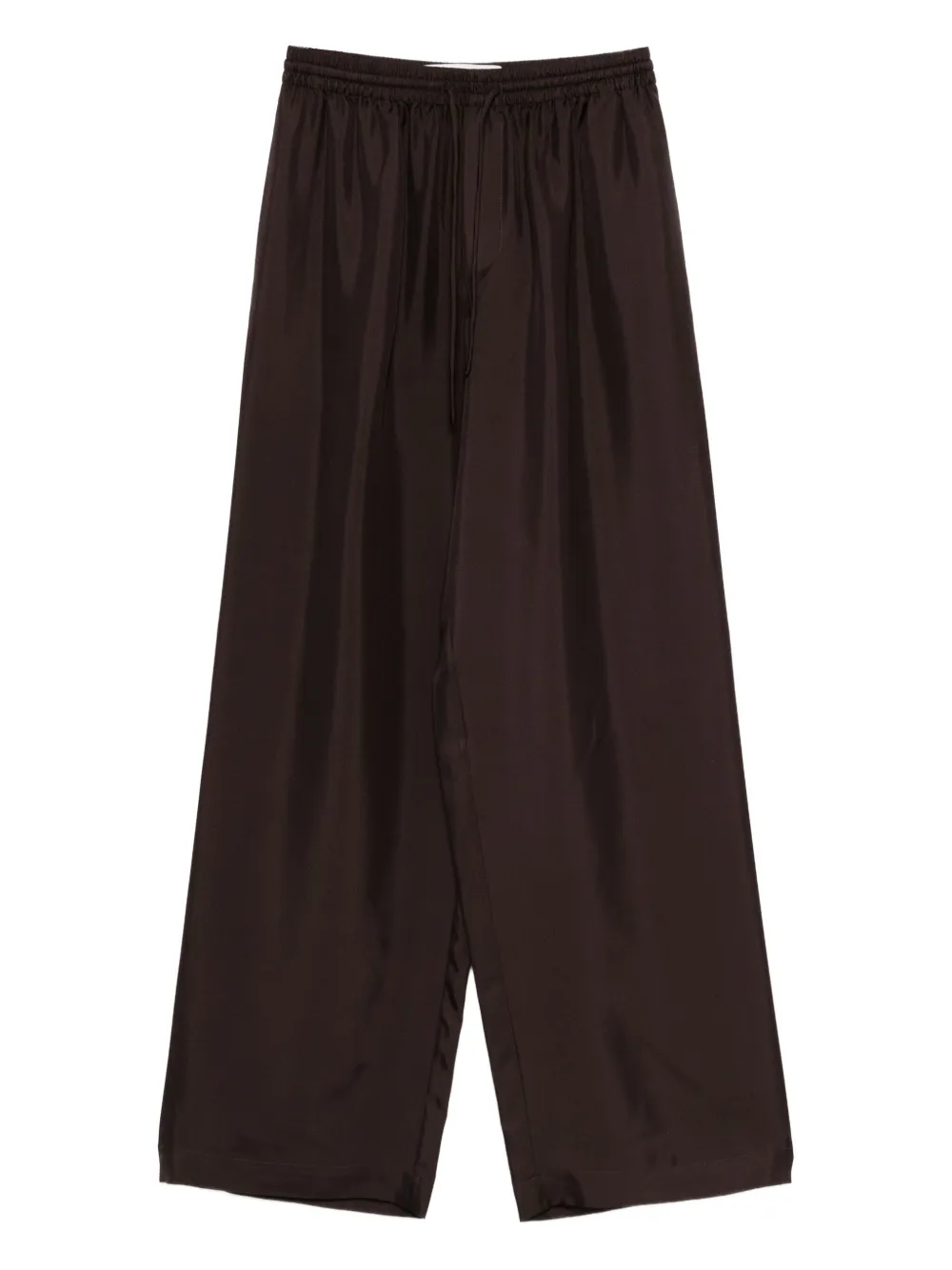 Róhe drawstring-waist silk trousers | Brown | Image 1