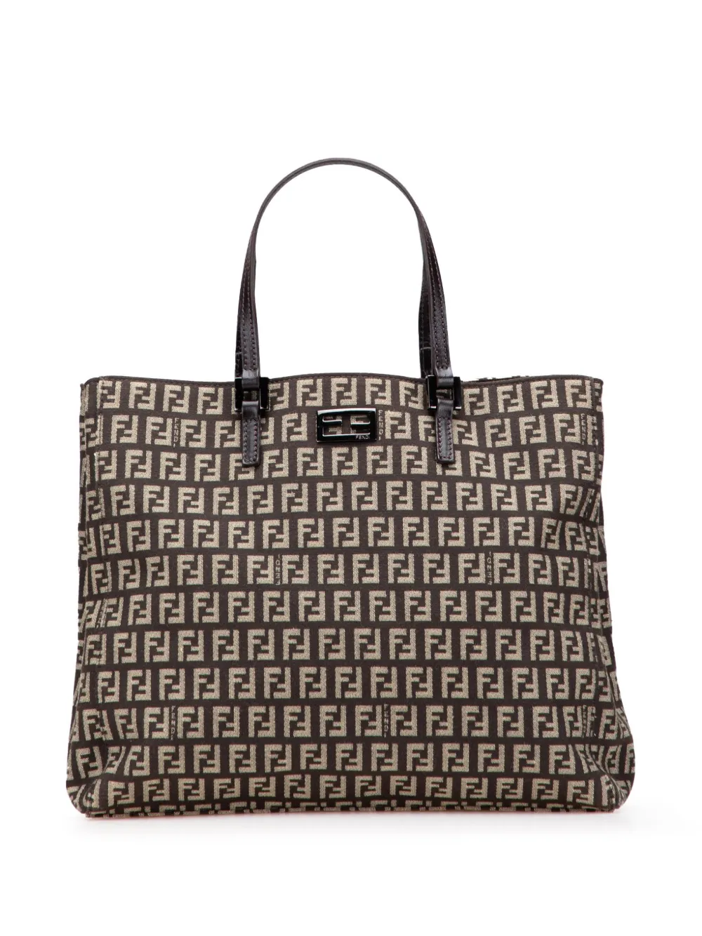 Fendi Pre-Owned 2010-2025 ズッキーノ キャンバス トートバッグ - ブラウン Fendi Pre-Owned 2010-2025 ズッキーノ キャンバス トートバッグ - ブラウン