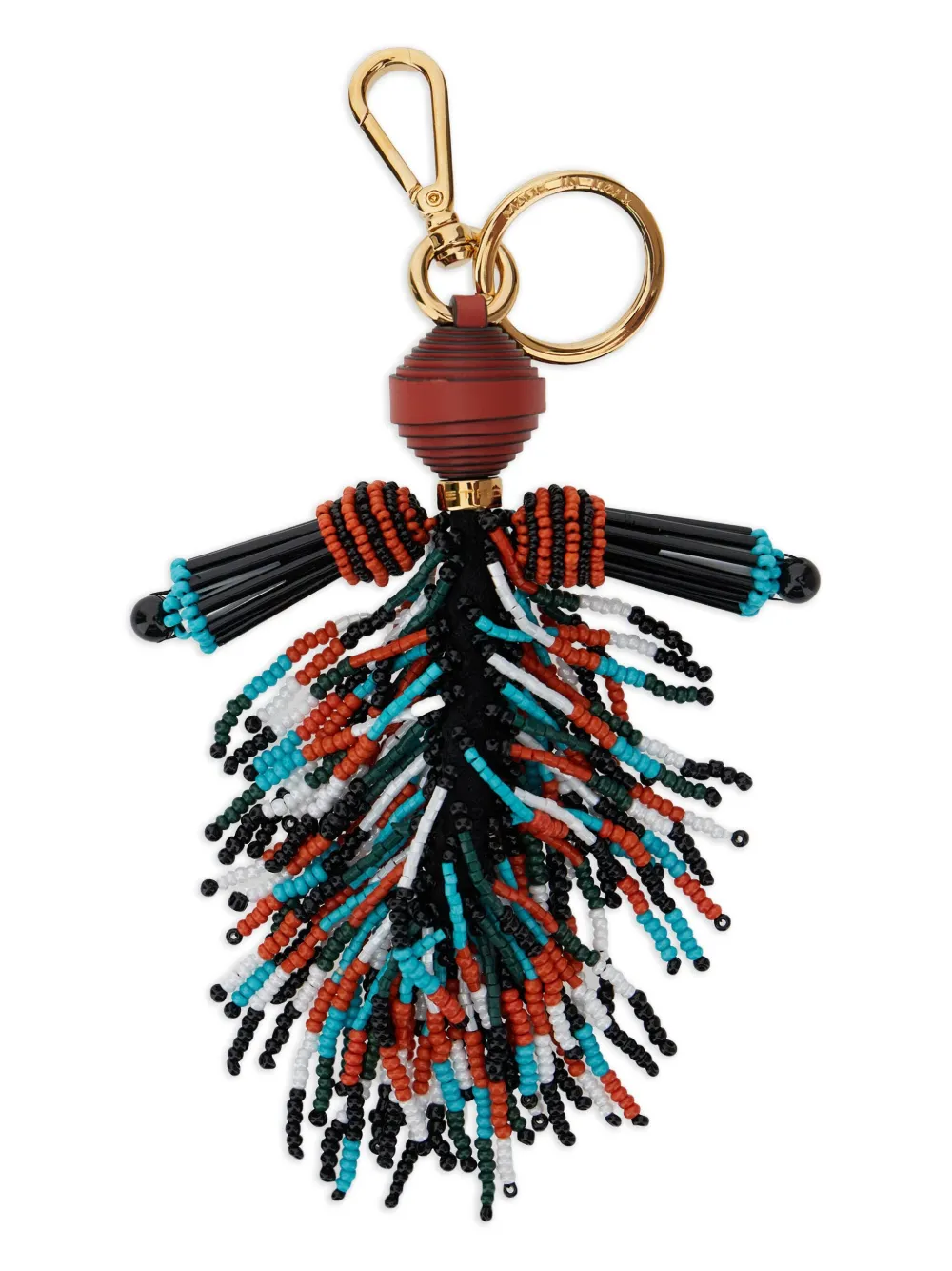 ETRO beaded tassel keyring | Black | Image 1